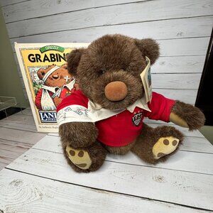 Gund Lands’ End Grizzly Grabinski Rugby Bear Plush 1994 w/ Original Box Vtg